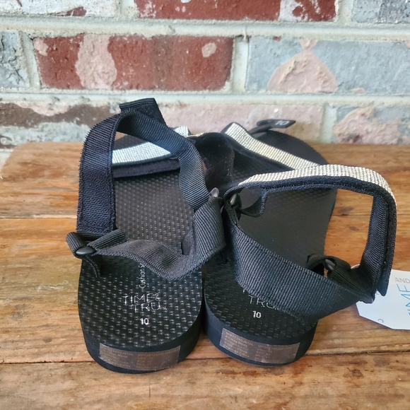 NWT Time and Tru Women's Bling Nature Velcro Sandals Size 10 - Picture 5 of 5